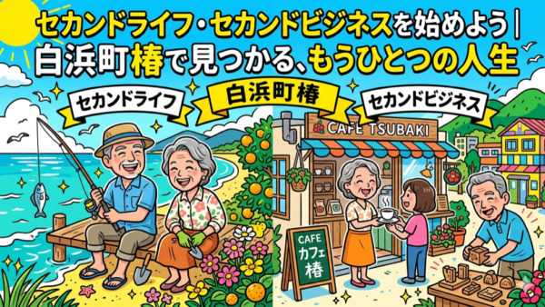 セカンドライフ・セカンドビジネスを始めよう｜白浜町椿で見つかる、もうひとつの人生