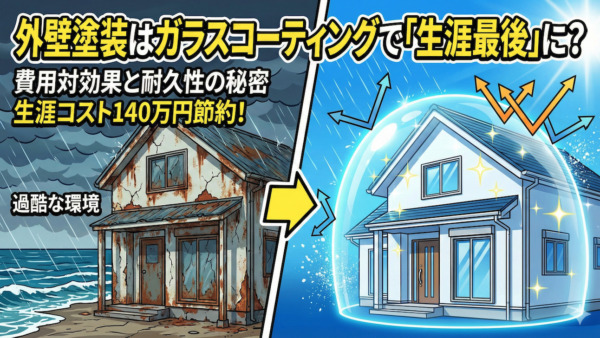 外壁塗装はガラスコーティングで「生涯最後」に?費用対効果と耐久性の秘密